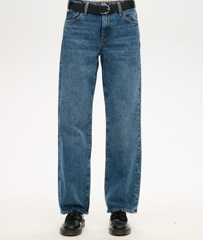 Superdry Mid Rise Wide Leg Jeans
