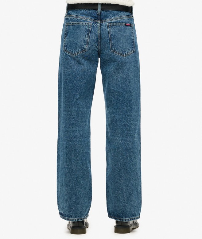 Superdry Mid Rise Wide Leg Jeans