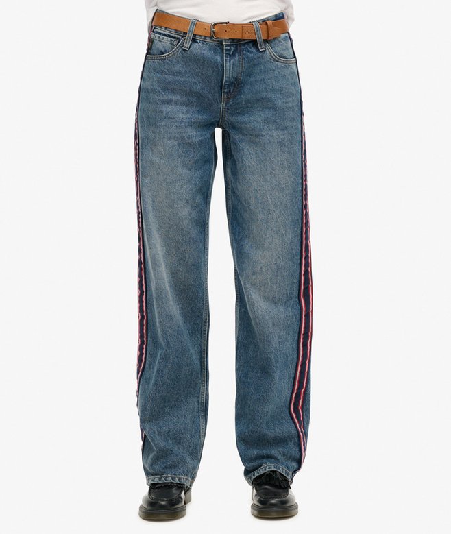 Superdry Mid Rise Wide Leg Jeans