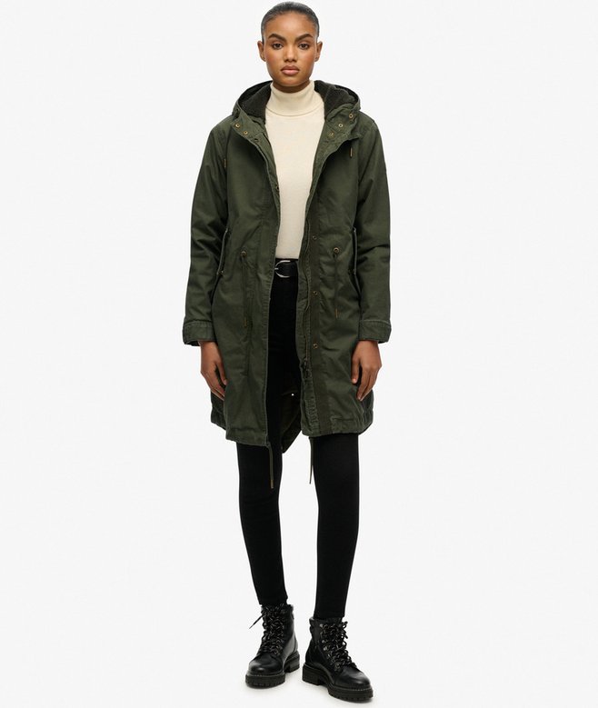 Superdry Military Borg Fishtail Parka Coat