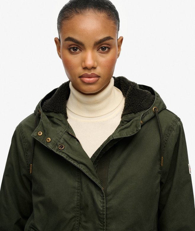 Superdry Military Borg Fishtail Parka Coat