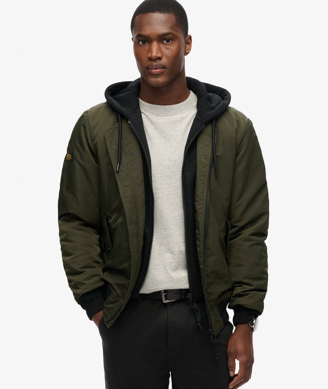 superdry Military Hooded MA1 Jacket