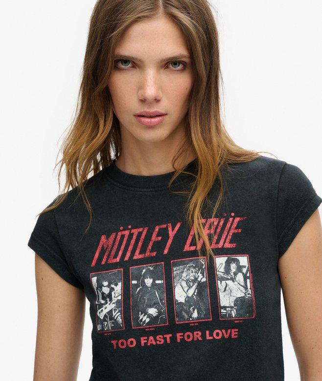 Superdry Motley Crue X Superdry Cap Sleeve T-Shirt