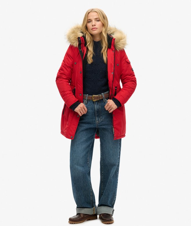 Superdry Nadare Microfibre Parka Coat