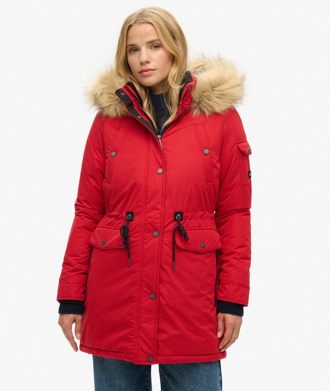 Superdry Nadare Microfibre Parka Coat