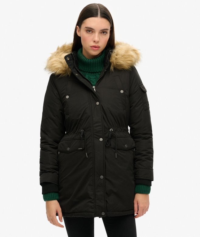 Superdry Nadare Microfibre Parka Coat
