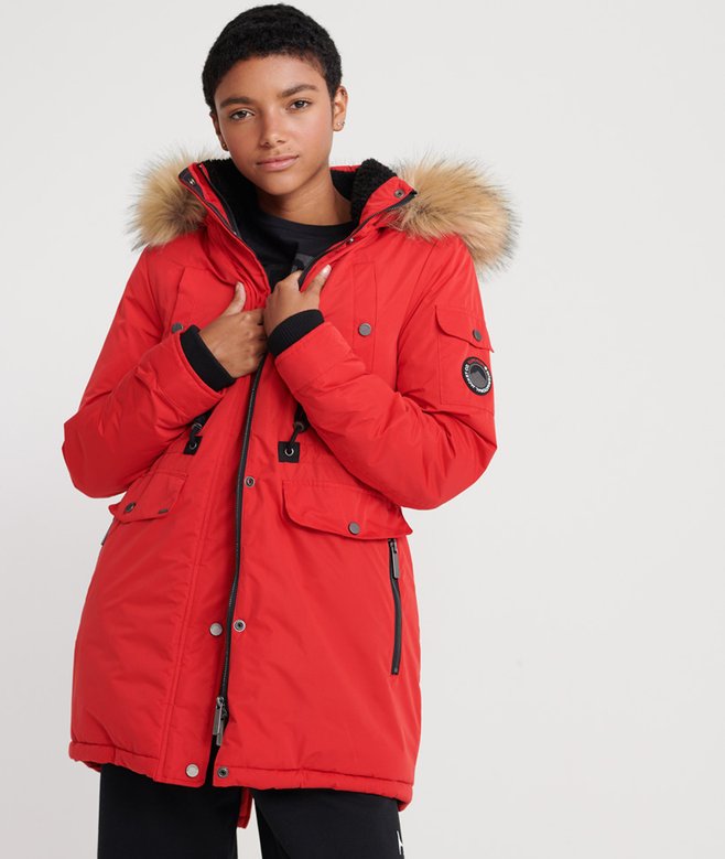 superdry Nadare Microfibre Parka Jacket