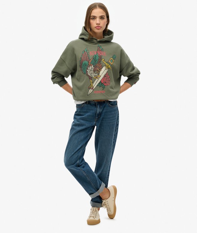 Superdry Neo Trad Tattoo Relaxed Hoodie