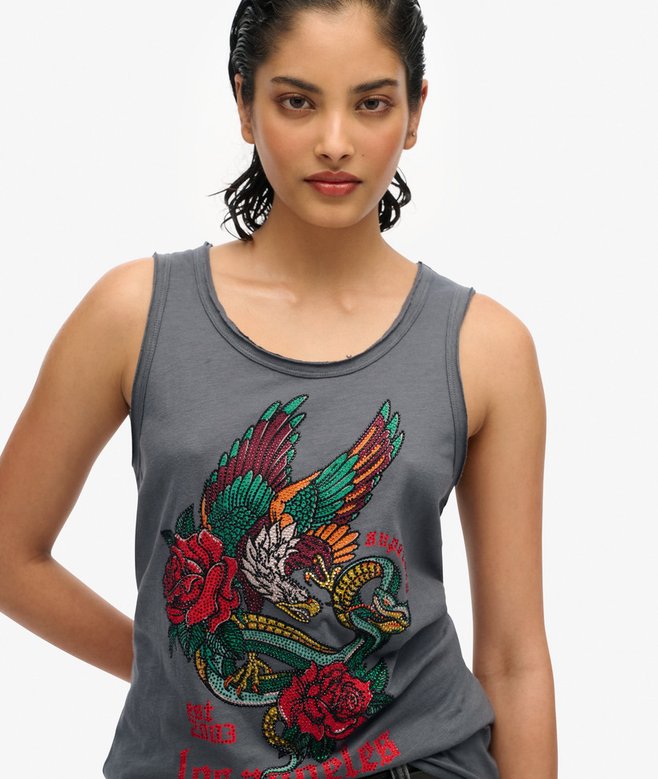 Superdry Neo Trad Tattoo Scoop Neck Tank Top