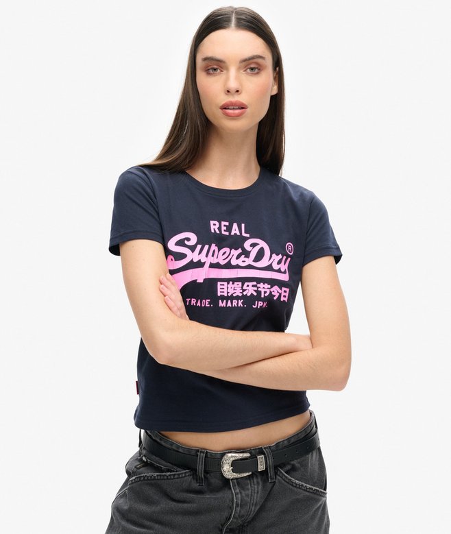 superdry Neon Graphic Fitted T-Shirt