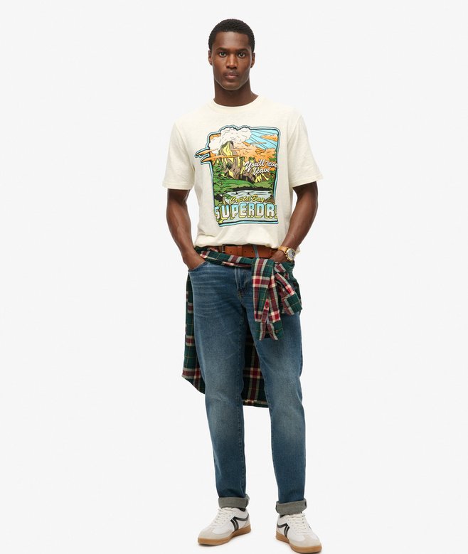 Superdry Neon Travel Graphic Loose T-Shirt