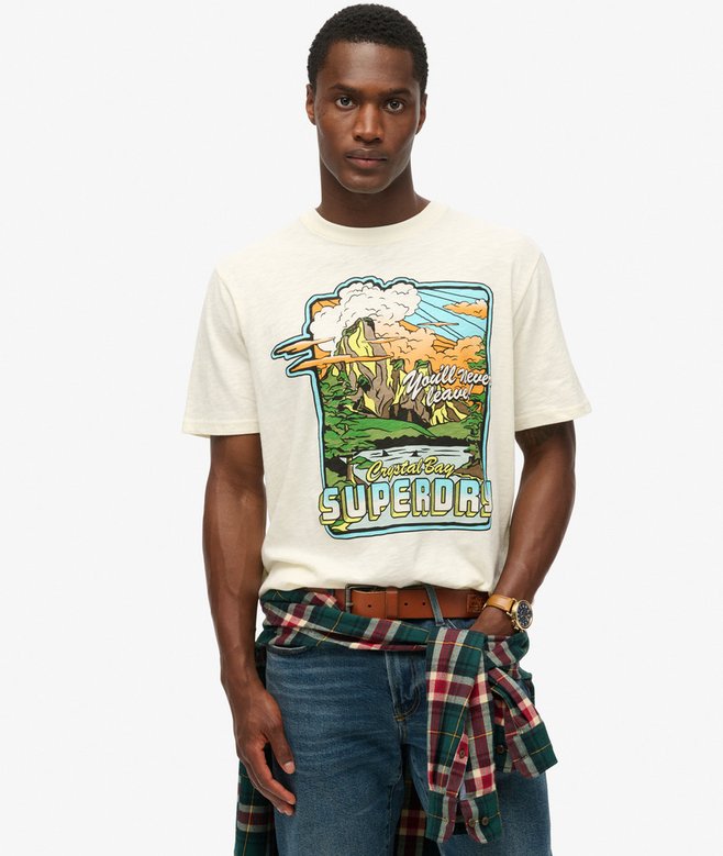 superdry Neon Travel Graphic Loose T-Shirt