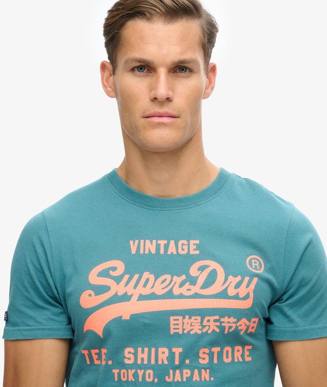 Superdry Neon Vintage Logo Graphic T-Shirt