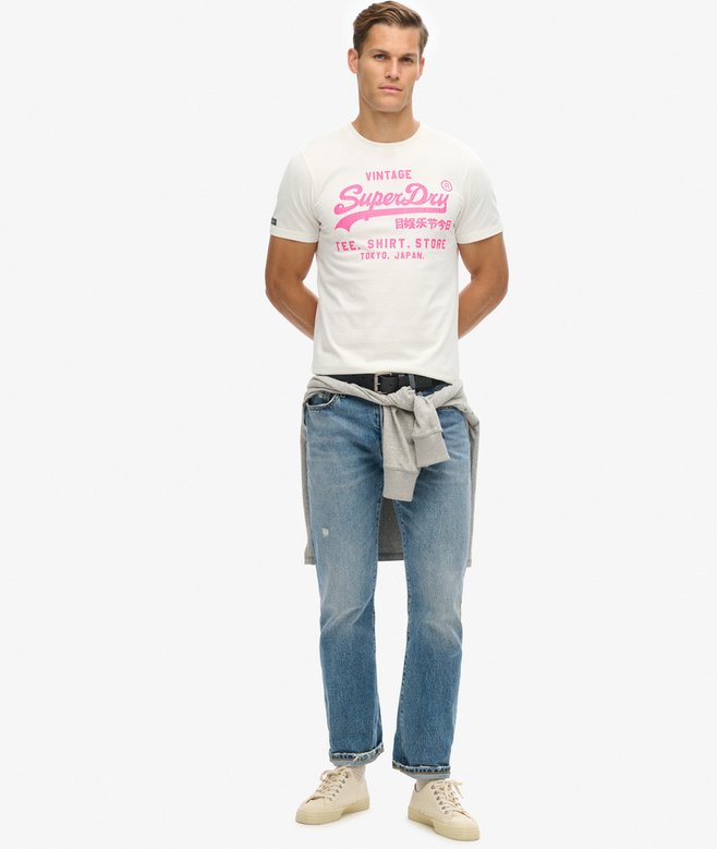 Superdry Neon Vintage Logo Graphic T-Shirt