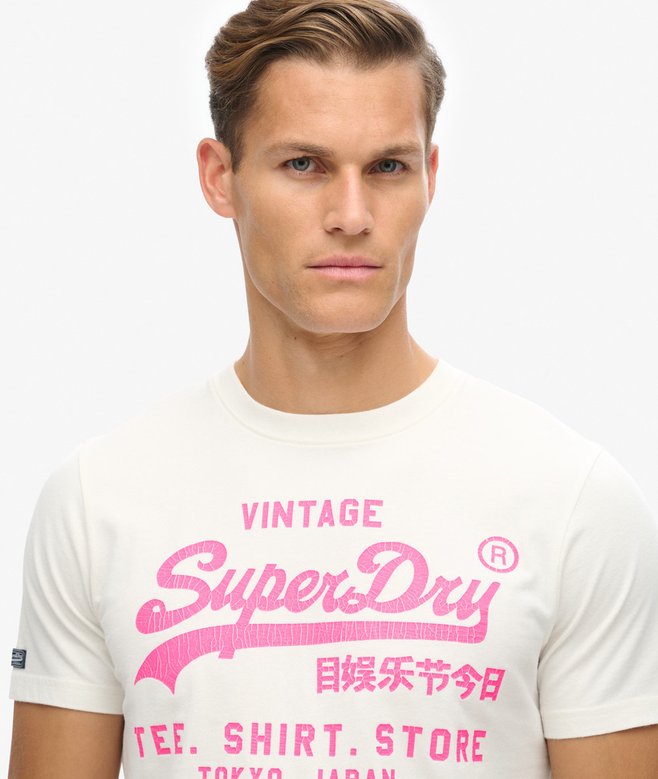 Superdry Neon Vintage Logo Graphic T-Shirt