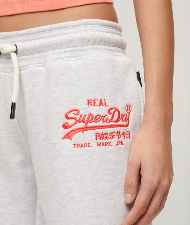 Superdry Neon Vintage Logo Low Rise Flare Joggers