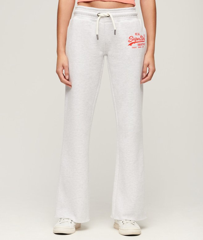 superdry Neon Vintage Logo Low Rise Flare Joggers