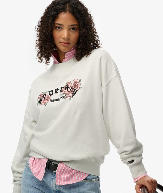 Superdry Night Garden Oversized Crew Sweatshirt