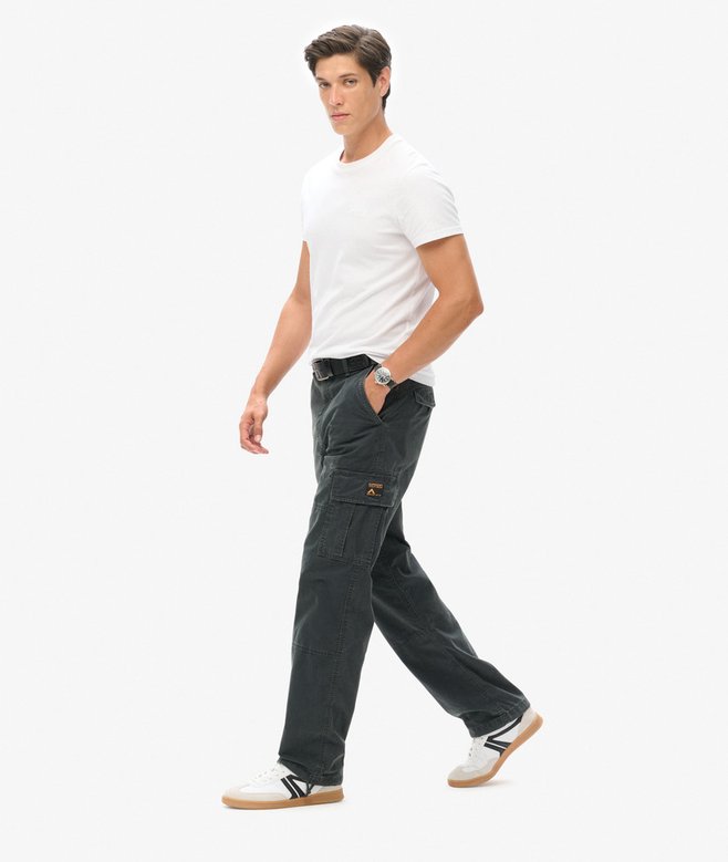 Superdry Organic Cotton Baggy Cargo Pants