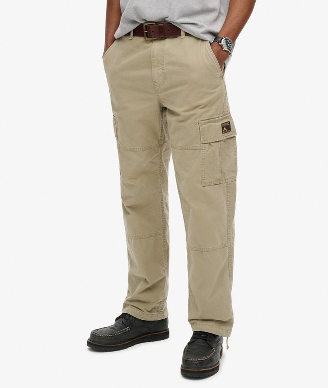 Superdry Organic Cotton Baggy Cargo Pants