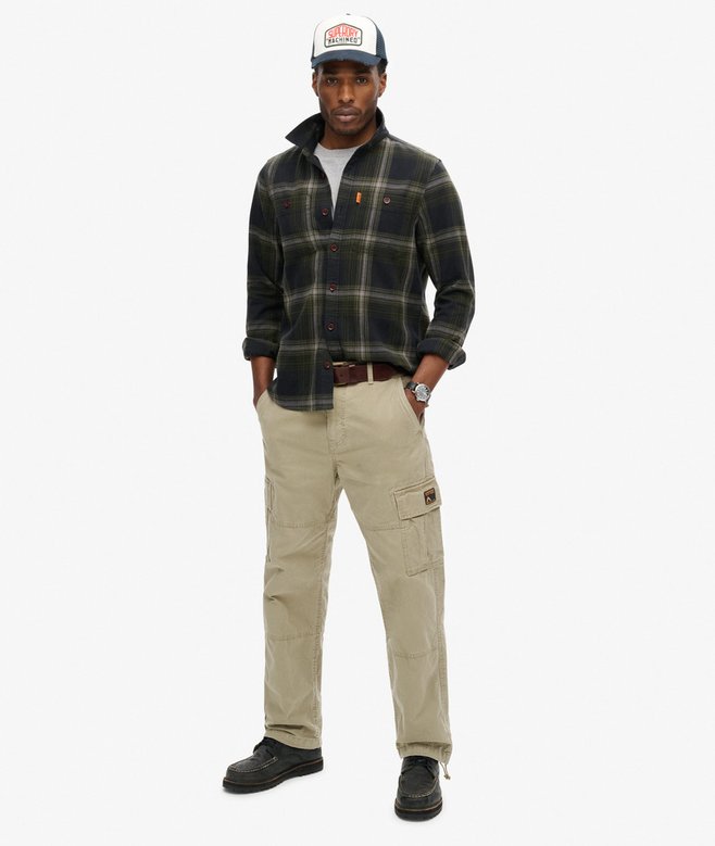 superdry Organic Cotton Baggy Cargo Pants
