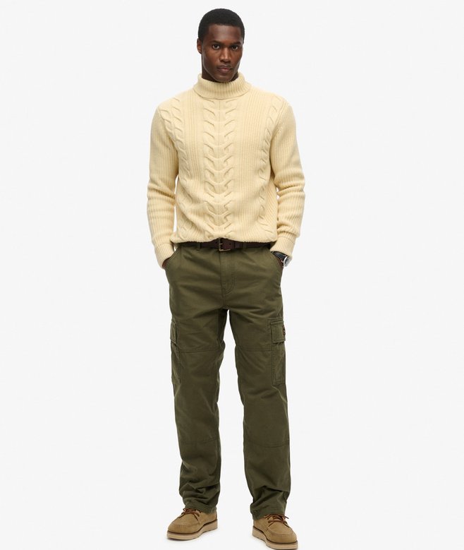 superdry Organic Cotton Baggy Cargo Pants