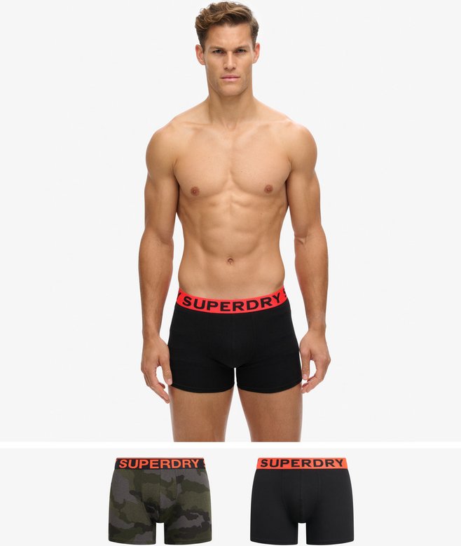 superdry Organic Cotton Boxer Double Pack