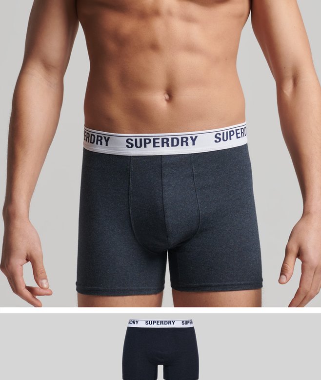 superdry Organic Cotton Boxers Single Pack