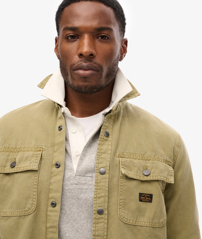 Superdry Organic Cotton Canvas Workwear Overshirt
