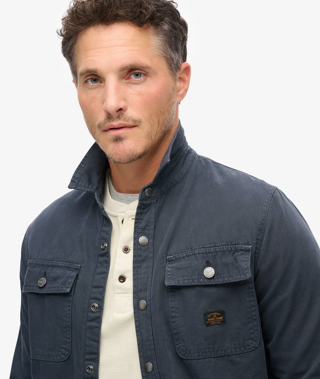 Superdry Organic Cotton Canvas Workwear Overshirt