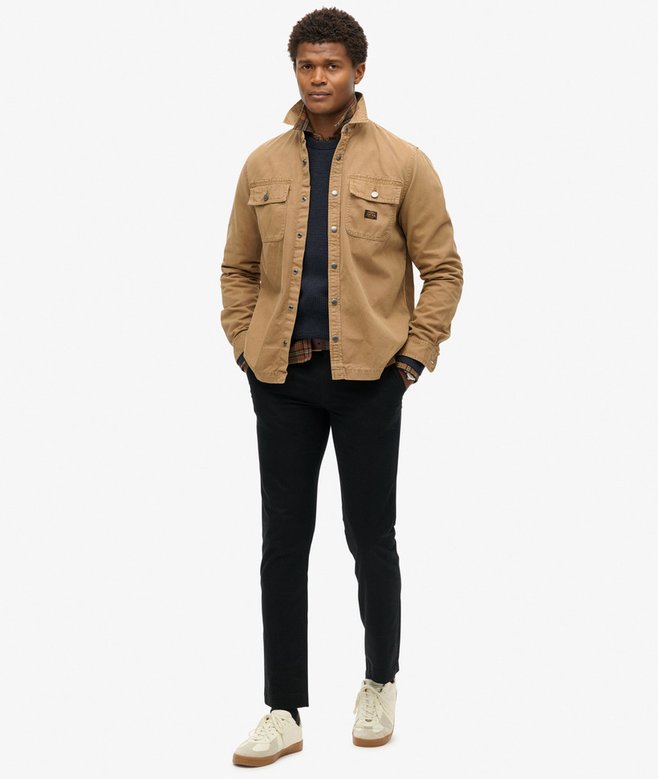 Superdry Organic Cotton Canvas Workwear Overshirt