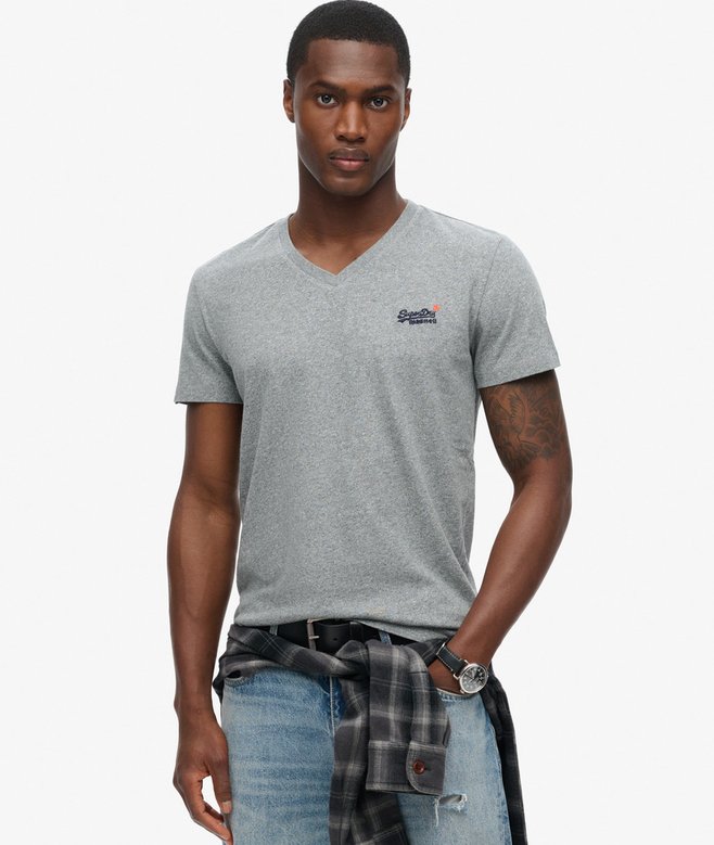 superdry Organic Cotton Classic V-Neck T-Shirt