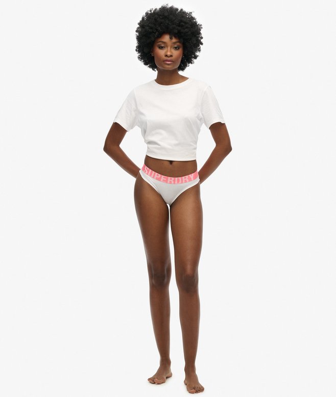 Superdry Organic Cotton Large Logo Bikini Briefs