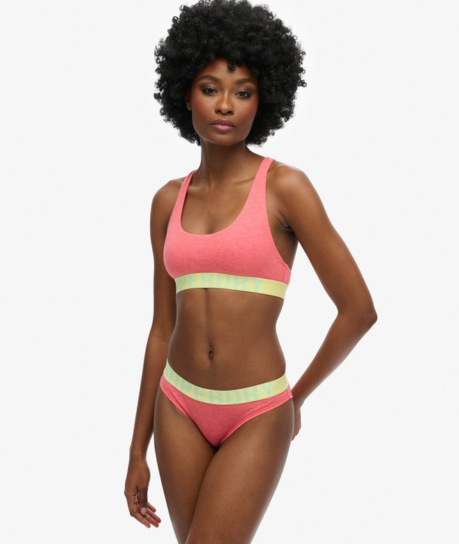 superdry Organic Cotton Large Logo Bikini Briefs