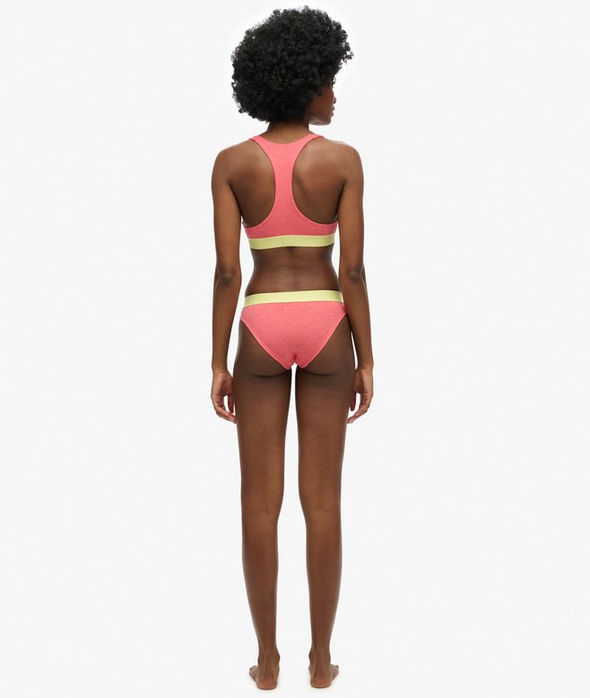 Superdry Organic Cotton Large Logo Crop Bralette