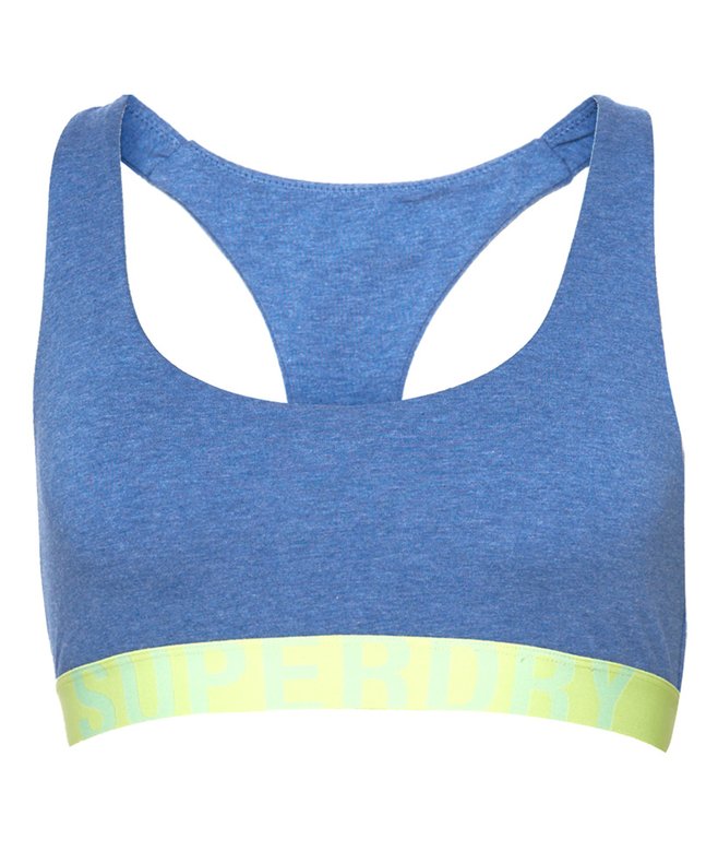 Superdry Organic Cotton Large Logo Crop Bralette