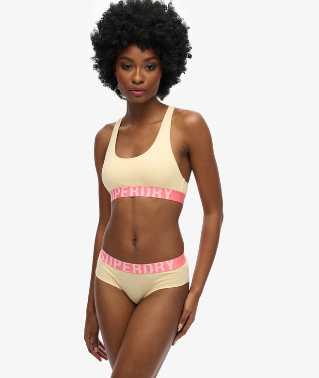 superdry Organic Cotton Large Logo Hipster Briefs