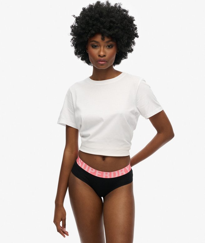 superdry Organic Cotton Large Logo Hipster Briefs