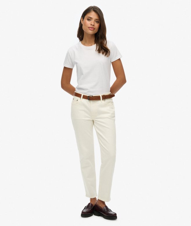 superdry Organic Cotton Mid Rise Slim Jeans