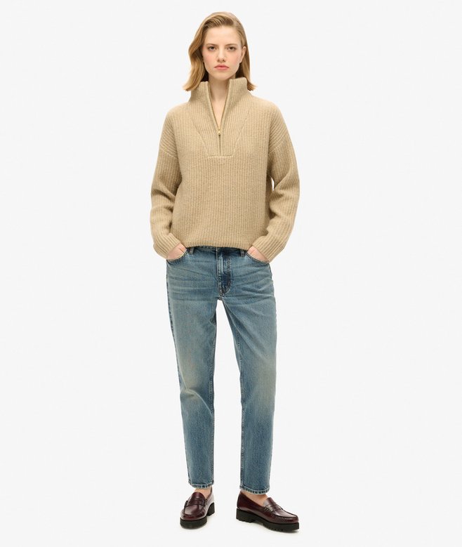 superdry Organic Cotton Mid Rise Slim Jeans