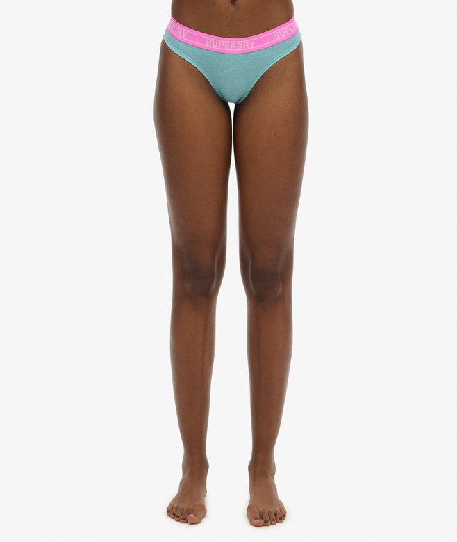 Superdry Organic Cotton Multi Logo Bikini Briefs