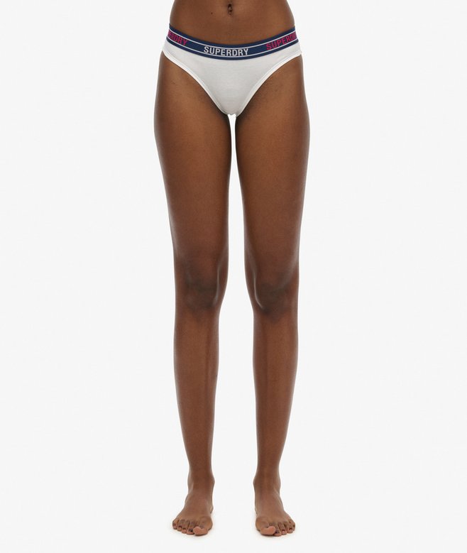 Superdry Organic Cotton Multi Logo Bikini Briefs