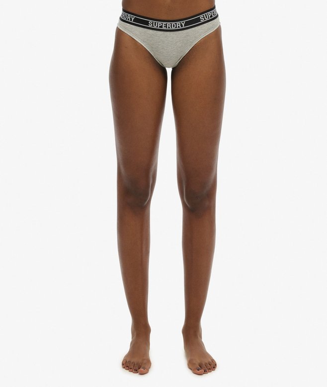 Superdry Organic Cotton Multi Logo Bikini Briefs