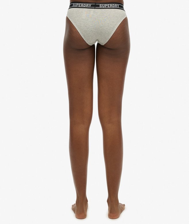 Superdry Organic Cotton Multi Logo Bikini Briefs