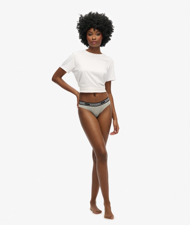 Superdry Organic Cotton Multi Logo Bikini Briefs