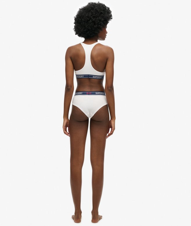 Superdry Organic Cotton Multi Logo Crop Bralette
