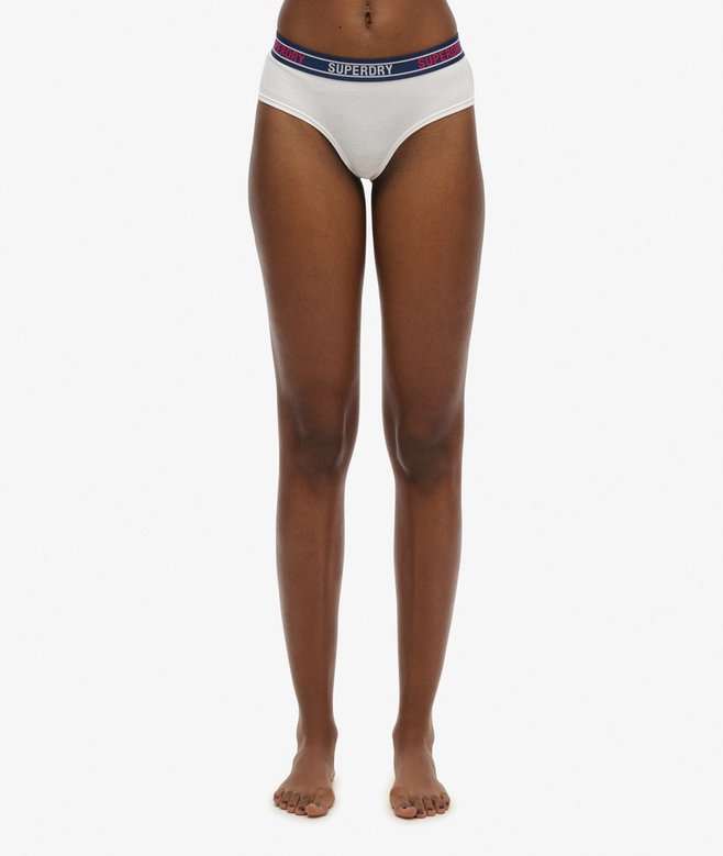 Superdry Organic Cotton Multi Logo Hipster Briefs