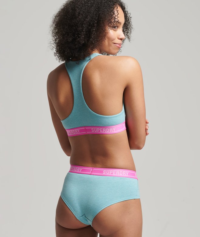 Superdry Organic Cotton Multi Logo Hipster Briefs