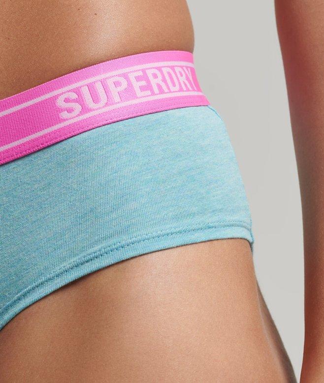 Superdry Organic Cotton Multi Logo Hipster Briefs