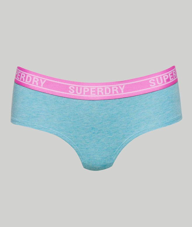 Superdry Organic Cotton Multi Logo Hipster Briefs